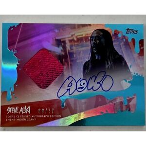 2020 Topps Steve Aoki Wave 1 Auto Relic - #/77 - #SA1 - Event Worn Jeans